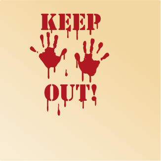  Muurstickers - Lou and Friends - Collectie: Keep Out 
